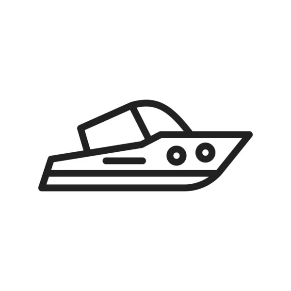 Yacht Icon Vector Image Suitable Mobile Application Web Application Print — Stock Vector