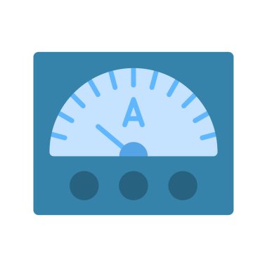 Ammetre simge vektör görüntüsü. Mobil uygulama web uygulaması ve yazdırma ortamı için uygundur.
