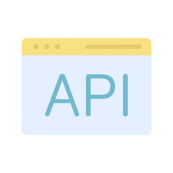 Api Icon Vektorbild Geeignet Für Mobile Applikationen Und Printmedien — Stockvektor