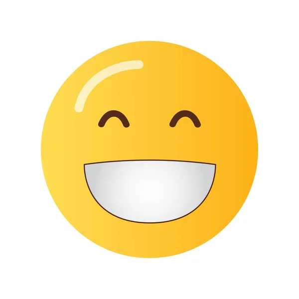 Beaming Face Smiling Eyes Icon Image Suitable Mobile Application Web — Stock Photo, Image