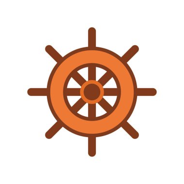 Tekerlek ikonu vektör görüntüsü. Mobil uygulama web uygulaması ve yazdırma ortamı için uygundur.