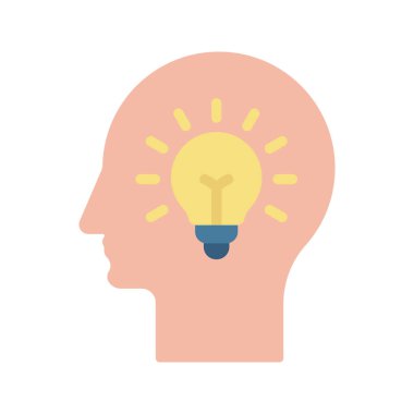 Beyin fırtınası ikon vektör görüntüsü. Mobil uygulama web uygulaması ve yazdırma ortamı için uygundur.