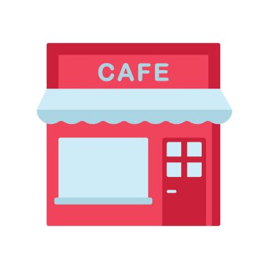 Kafe simgesi vektör görüntüsü. Mobil uygulama web uygulaması ve yazdırma ortamı için uygundur.