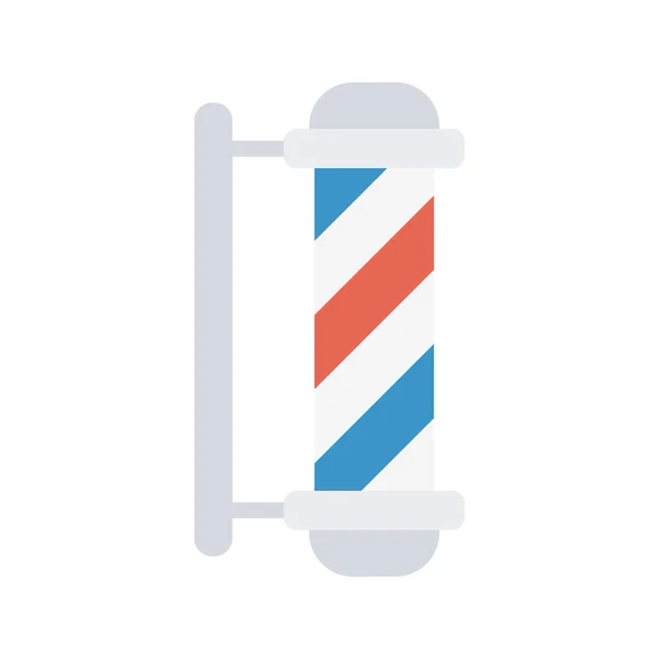 Barber Pole Icono Imagen Vectorial Adecuado Para Aplicaciones Móviles Aplicación — Vector de stock