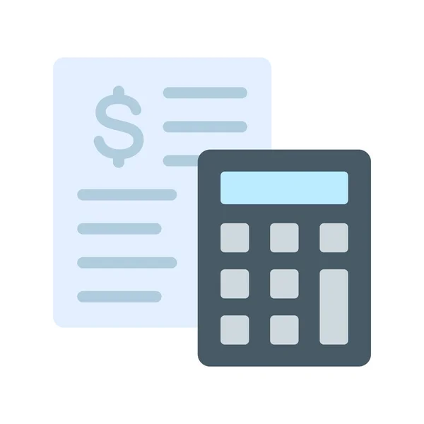 Calculations Icon Vector Image Suitable Mobile Application Web Application Print — Stock Vector