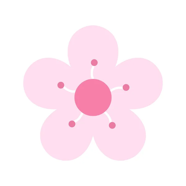 Immagine Vettoriale Icona Cherry Blossom Adatto Applicazioni Web Mobili Supporti — Vettoriale Stock