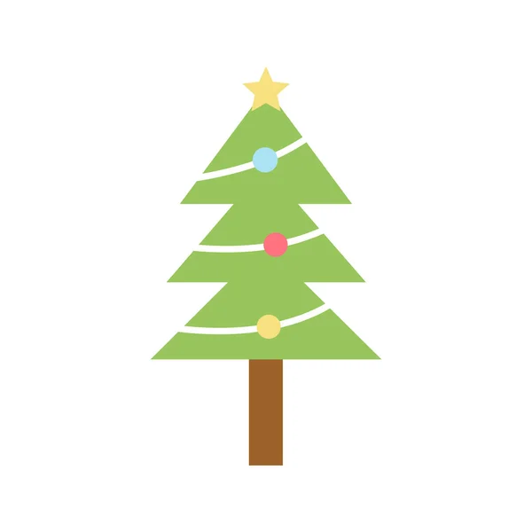 Weihnachtsbaum Icon Vektorbild Geeignet Für Mobile Applikationen Und Printmedien — Stockvektor