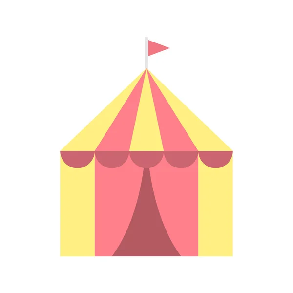 Цирковое Векторное Изображение Иконки Палатки Подходит Мобильных Приложений Веб Приложений — стоковый вектор