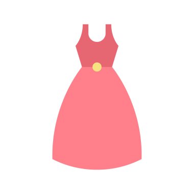 Kokteyl Elbisesi ikon vektör görüntüsü. Mobil uygulama web uygulaması ve yazdırma ortamı için uygundur.