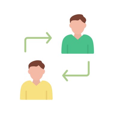 İşbirliği simgesi vektör görüntüsü. Mobil uygulama web uygulaması ve yazdırma ortamı için uygundur.