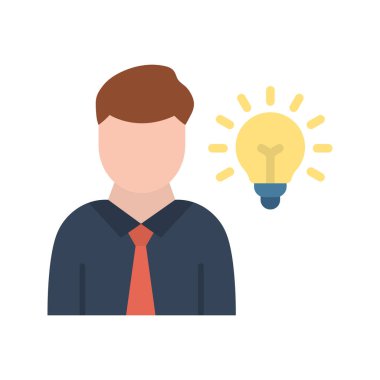 Girişimci simgesi vektör görüntüsü. Mobil uygulama web uygulaması ve yazdırma ortamı için uygundur.