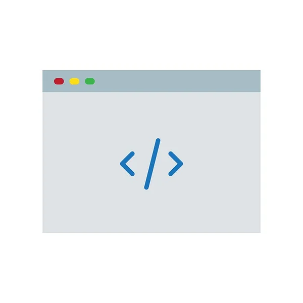 Code Icon Vektorbild Geeignet Für Mobile Applikationen Und Printmedien — Stockvektor