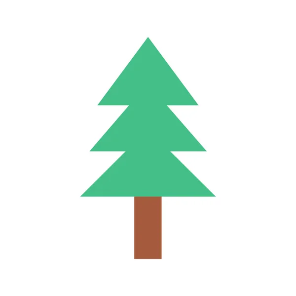 Evergreen Tree 아이콘 이미지 모바일 애플리케이션 애플리케이션 미디어에 적합하다 — 스톡 벡터