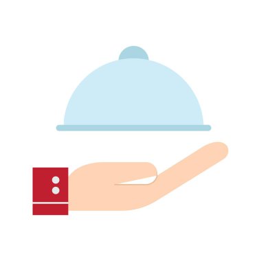 Yiyecek ikonu vektör görüntüsü. Mobil uygulama web uygulaması ve yazdırma ortamı için uygundur.