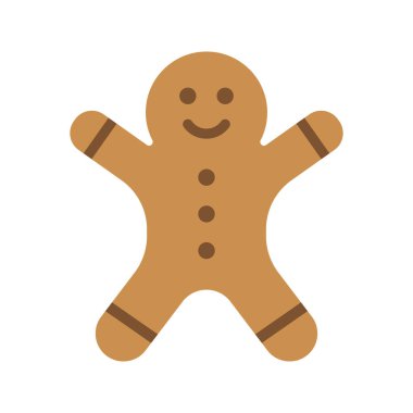 Ginger Bread ikon vektör görüntüsü. Mobil uygulama web uygulaması ve yazdırma ortamı için uygundur.