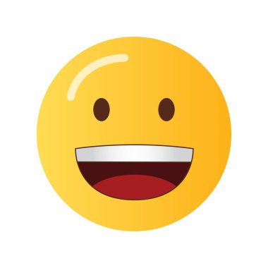 Sırıtan Yüz simgesi vektör görüntüsü. Mobil uygulama web uygulaması ve yazdırma ortamı için uygundur.