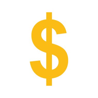 Ağır Dolar İşareti simgesi vektör görüntüsü. Mobil uygulama web uygulaması ve yazdırma ortamı için uygundur.