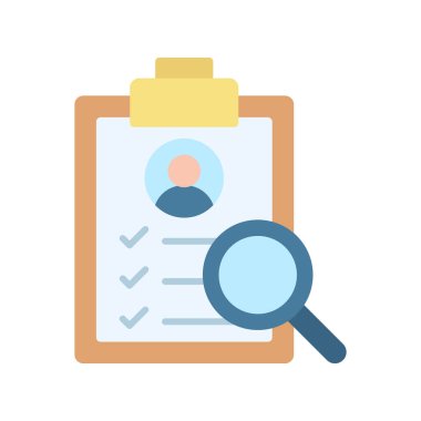 Görev Analizi simgesi vektör görüntüsü. Mobil uygulama web uygulaması ve yazdırma ortamı için uygundur.