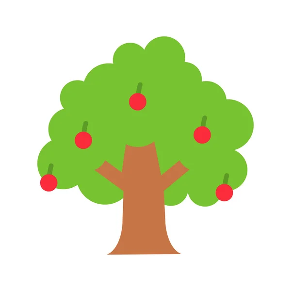 Fruit Tree Icon Vector Image Suitable Mobile Application Web Application — Stock Vector