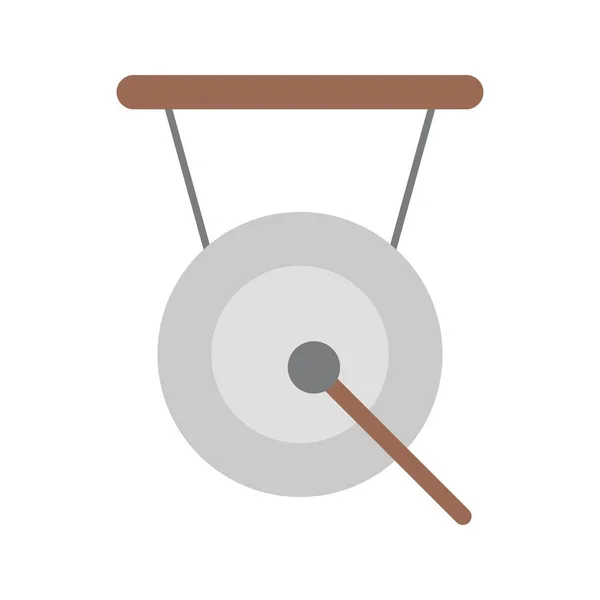 Gong Symbolvektorbild Geeignet Für Mobile Applikationen Und Printmedien — Stockvektor