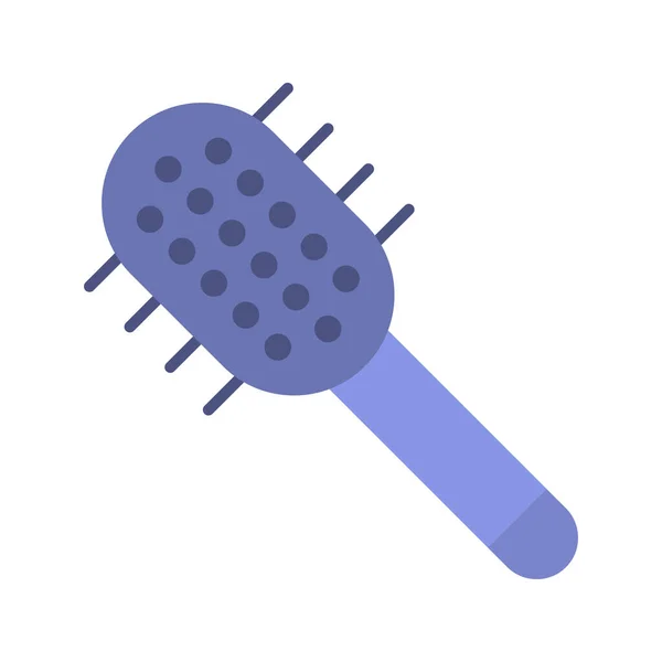 Haarbürsten Symbolvektorbild Geeignet Für Mobile Applikationen Und Printmedien — Stockvektor