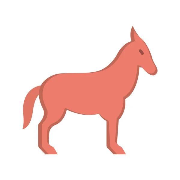 馬のアイコンベクトル画像 モバイルアプリケーションのWebアプリケーションと印刷メディアに適しています — ストックベクタ