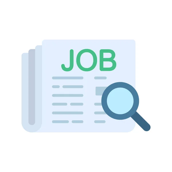 Job Search Icon Vector Image Suitable Mobile Application Web Application — Stock Vector
