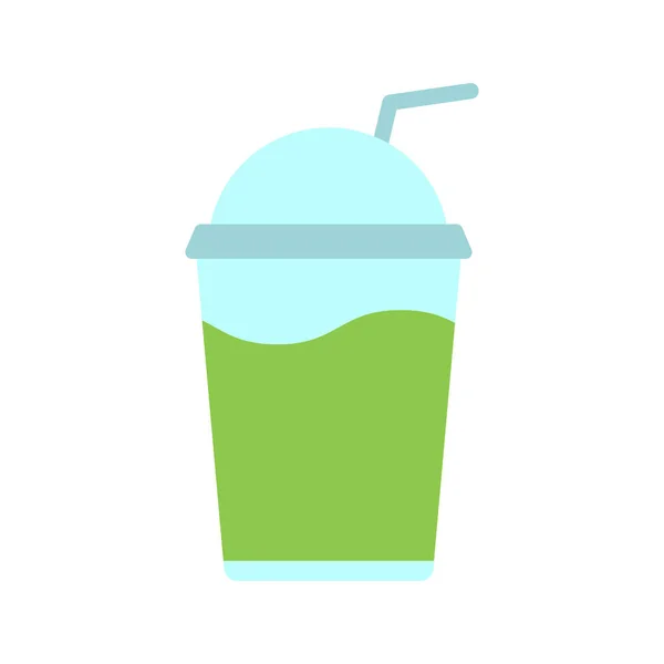 Juice Cup Ikon Vektor Bild Lämplig För Mobil Applikation Webbapplikation — Stock vektor