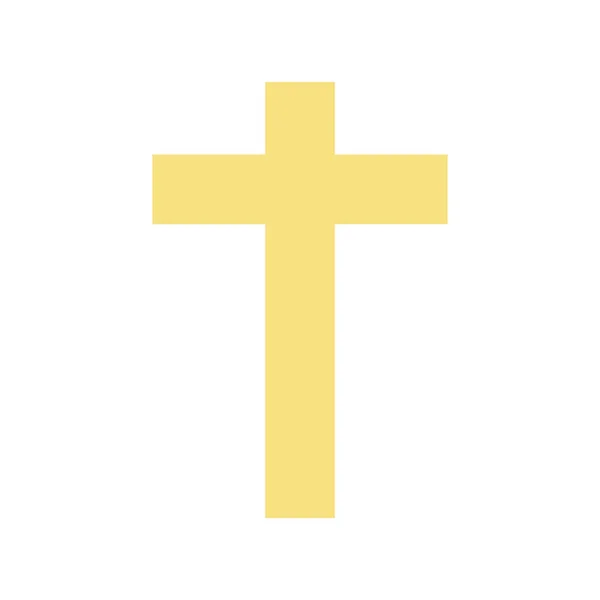 Symbolvektorbild Des Lateinischen Kreuzes Geeignet Für Mobile Applikationen Und Printmedien — Stockvektor