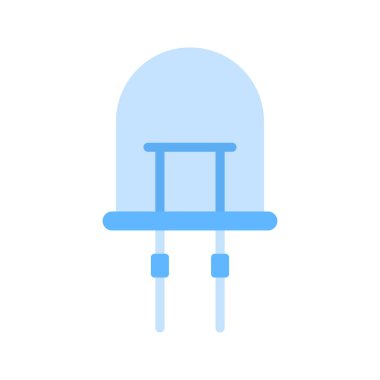 Işık Diyot simgesi vektör görüntüsü yayıyor. Mobil uygulama web uygulaması ve yazdırma ortamı için uygundur.