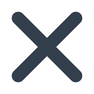 Simge vektör resmini çarp. Mobil uygulama web uygulaması ve yazdırma ortamı için uygundur.