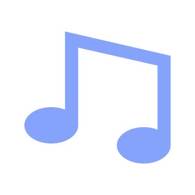 Müzik Notaları ikon vektör görüntüsü. Mobil uygulama web uygulaması ve yazdırma ortamı için uygundur.