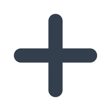 Artı simge vektör görüntüsü. Mobil uygulama web uygulaması ve yazdırma ortamı için uygundur.