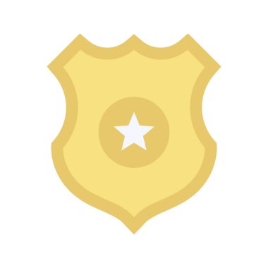 Polis rozeti vektör görüntüsü. Mobil uygulama web uygulaması ve yazdırma ortamı için uygundur.