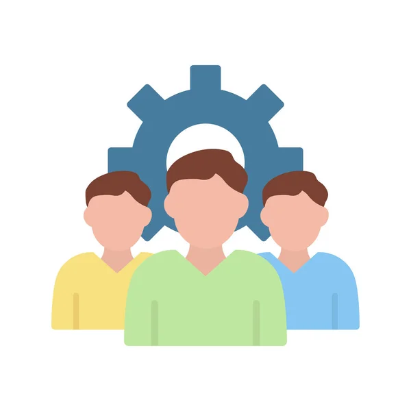 Management Team Icon Vector Image Suitable Mobile Application Web Application — Stock Vector