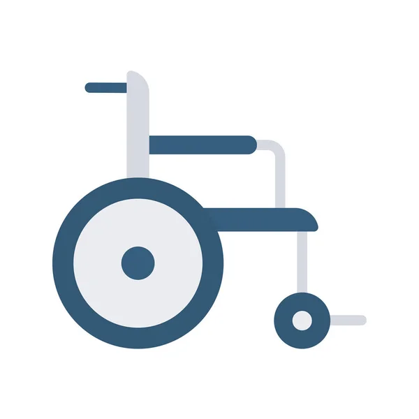 Manuel Tekerlekli Sandalye Ikon Vektör Görüntüsü Mobil Uygulama Web Uygulaması — Stok Vektör