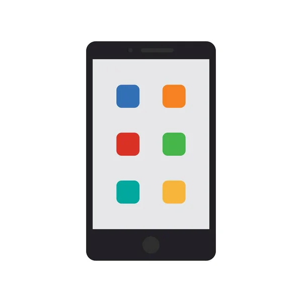 Aplikacje Mobilne Ikona Wektor Obrazu Nadaje Się Aplikacji Mobilnych Mediów — Wektor stockowy