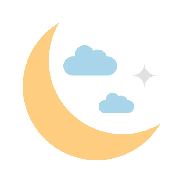 Mond Icon Vektorbild Geeignet Für Mobile Applikationen Und Printmedien — Stockvektor