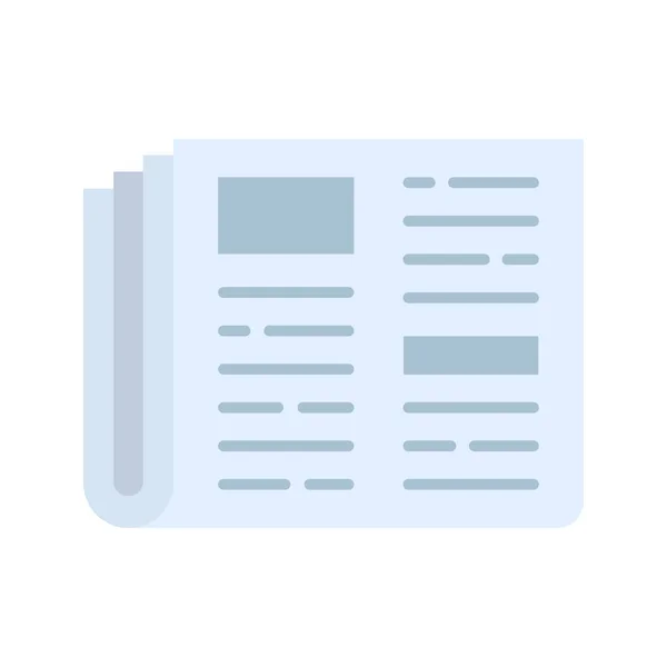 Zeitungssymbol Vektorbild Geeignet Für Mobile Applikationen Und Printmedien — Stockvektor