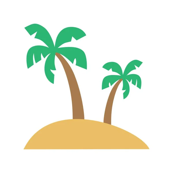 Ikona Wektora Palm Trees Nadaje Się Aplikacji Mobilnych Mediów Drukowanych — Wektor stockowy