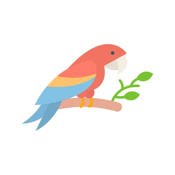 Papağan Ikonu Vektör Görüntüsü Mobil Uygulama Web Uygulaması Yazdırma Ortamı — Stok Vektör