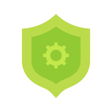 Güvenlik Ayarları simgesi vektör resmi. Mobil uygulama web uygulaması ve yazdırma ortamı için uygundur.