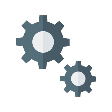 Ayarlar simge vektör resmi. Mobil uygulama web uygulaması ve yazdırma ortamı için uygundur.