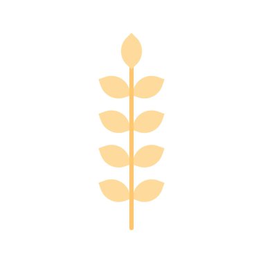 Pirinç yaprağı ikon vektör resmi. Mobil uygulama web uygulaması ve yazdırma ortamı için uygundur.