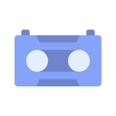 Teyp Kaydedici ikon vektör resmi. Mobil uygulama web uygulaması ve yazdırma ortamı için uygundur.