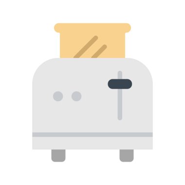 Tost makinesi ikonu vektör görüntüsü. Mobil uygulama web uygulaması ve yazdırma ortamı için uygundur.