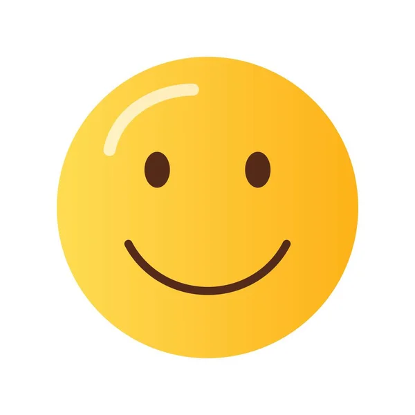 Трохи Усміхнене Обличчя Векторне Зображення Підходить Мобільних Застосунків Веб Додатків — стоковий вектор