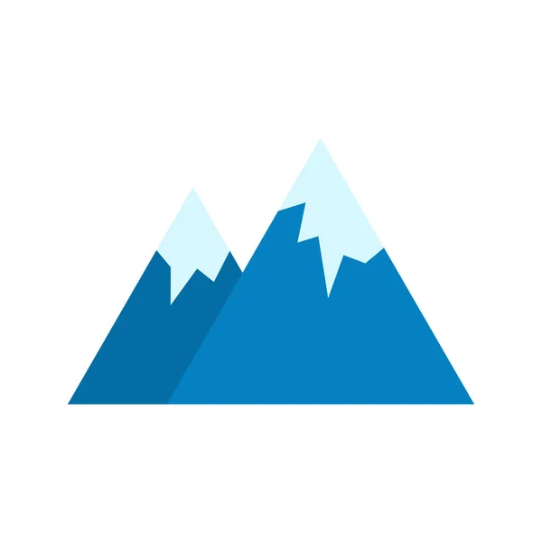 Snow Capped Mountain Ikon Vektor Kép Mobilalkalmazás Webes Alkalmazáshoz Nyomtatott — Stock Vector