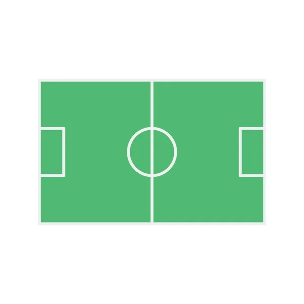Campo Fútbol Icono Imagen Vectorial Adecuado Para Aplicaciones Móviles Aplicación — Archivo Imágenes Vectoriales