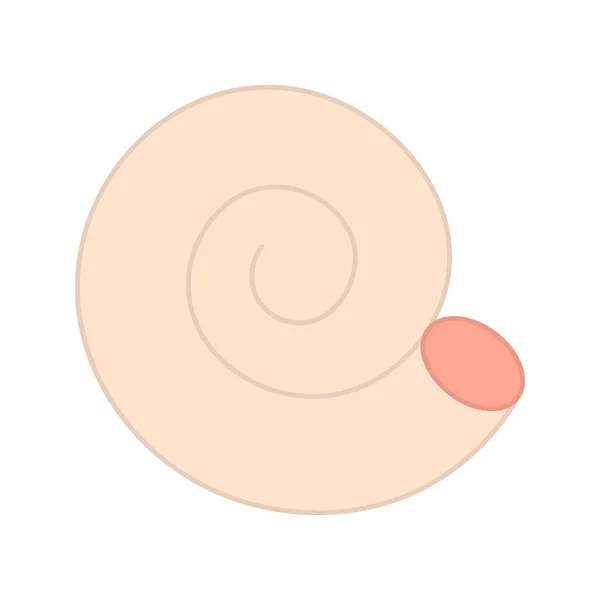 Spiral Shell Ikon Vektör Görüntüsü Mobil Uygulama Web Uygulaması Yazdırma — Stok Vektör